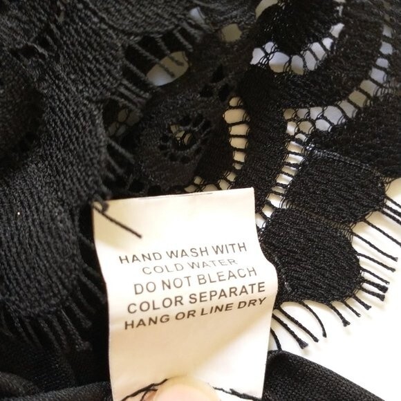 Kendall & Kylie Black Romper Size XS Lace Trim Whimsigoth Witchy Grunge Goth - Picture 8 of 11